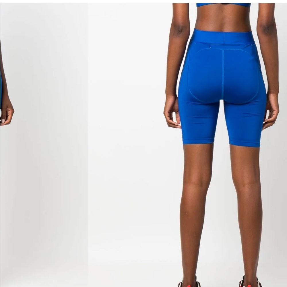 Balenciaga Logo Band Athletic Cut Biker Shorts